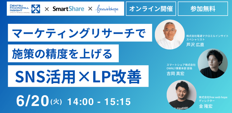 マーケティングリサーチで施策の精度を上げる 戦略的 SNS活用×LP改善
