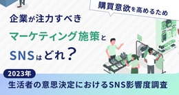 【2023年】生活者の意思決定におけるSNS影響度調査