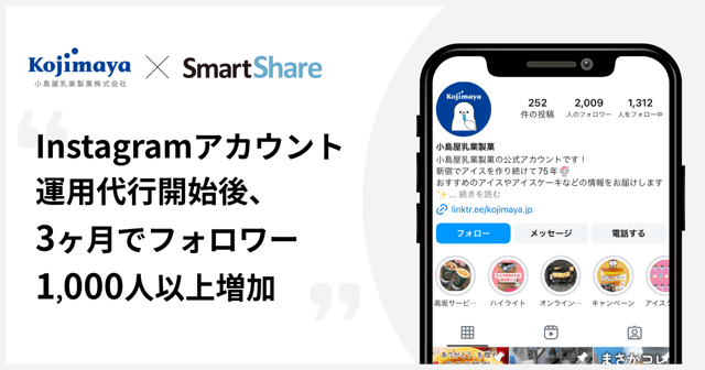 Instagramアカウント運用開始後、3ヶ月でフォロワー1,000人以上増加