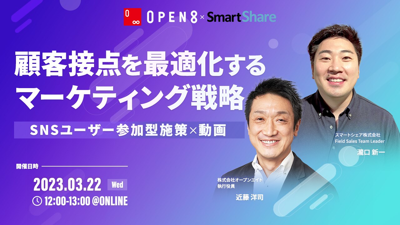 顧客接点を最適化するマーケティング戦略～SNSユーザー参加型施策×動画～